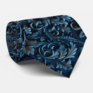 Schöne blaue Kunstleder-Imitat-Schlangenleder-Kraw Krawatte