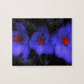 Schöne blaue Lila Crocus Blooms Puzzle (Horizontal)