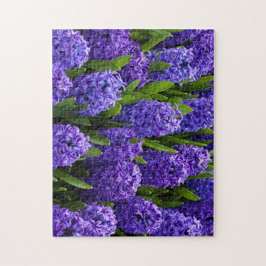 Schöne blaue/Lila Hyazinthen Puzzle (Vertikal)