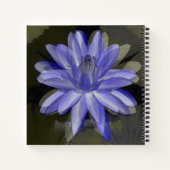 Schöne blaue Lilie...... Notizblock (Rückseite)