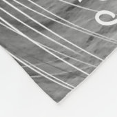 Schöne blaue Mit Augen graue und weiße Katze Fleecedecke (Ecke)