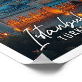 Schöne blaue Moschee Istanbul Türkei Poster (Ecke)