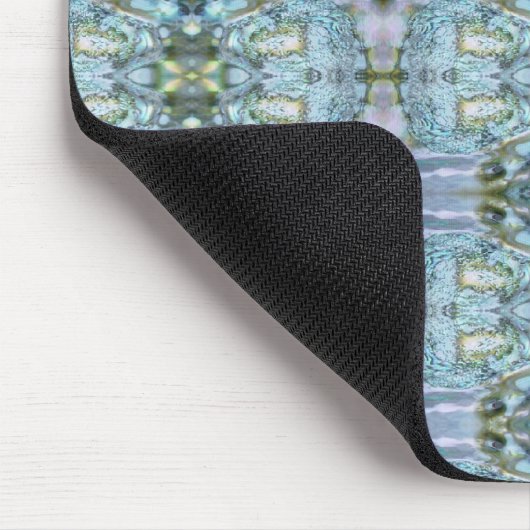 Schöne blaue Ohrschnecke Mousepad (Ecke)