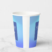 Schöne blaue Papiertasse Pappbecher (Rechts)