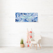 Schöne blaue Peonies zum Geburtstag Banner (Insitu)
