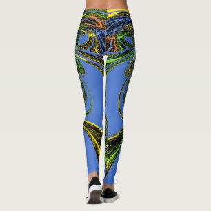Schöne, blaue phantastische Frauenwochenende Leggings