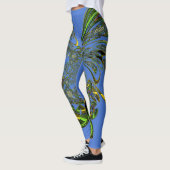 Schöne, blaue phantastische Frauenwochenende Leggings (Links)