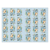 Schöne blaue Pumpkin Herbst Wasserfarbe Fall Tischdecke (Vorderseite (Horizontal))