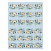 Schöne blaue Pumpkin Herbst Wasserfarbe Fall Tischdecke (Vorderseite)