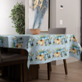 Schöne blaue Pumpkin Herbst Wasserfarbe Fall Tischdecke