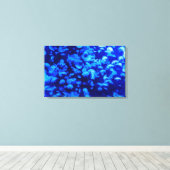 Schöne blaue Qualle Leinwanddruck (Insitu (Holzboden))