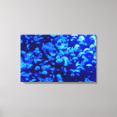 Schöne blaue Qualle Leinwanddruck (Vorderseite)
