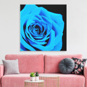 Schöne blaue Rose Leinwanddruck (Insitu (Wohnzimmer))