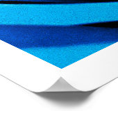 Schöne blaue Rose Poster (Ecke)
