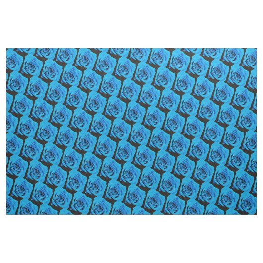 Schöne blaue Rose Stoff (Yard (91,4 cm))