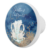 Schöne, blaue Sandfarbe, benutzerdefinierte Kerami Keramikknauf (Rechts)