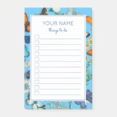 SCHÖNE BLAUE-SCHALTFLÄCHEN FÜR POST-IT-NOTEN POST-IT KLEBEZETTEL (Vorderseite)