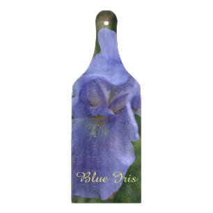 Schöne Blaue Schwertlilie-Blüte Schneidebrett