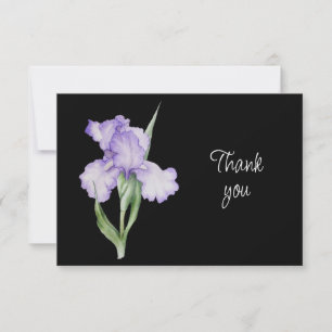 Schöne Blaue Schwertlilien-Blumen Dankeschön-Karte Dankeskarte