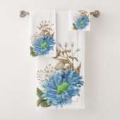 Schöne blaue Sonnenblume Badhandtuch Set (Insitu)