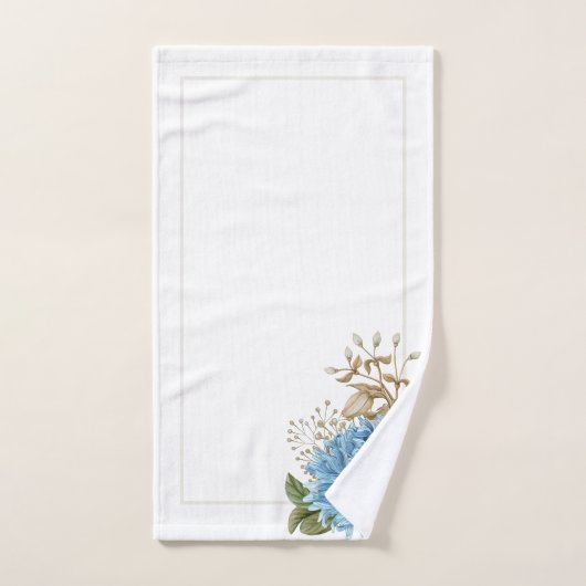 Schöne blaue Sonnenblume Badhandtuch Set (Handtuch)