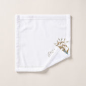 Schöne blaue Sonnenblume Badhandtuch Set (Waschlappen)