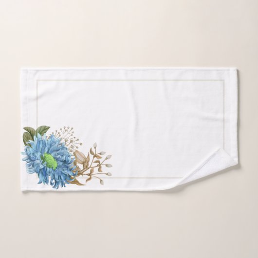 Schöne blaue Sonnenblume Badhandtuch Set (Handtuch)