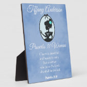 Schöne blaue Sprichwörter 31 Silhouette Fotoplatte (Seite)