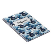 Schöne blaue Sterne Notizblock (Rechte Seite)