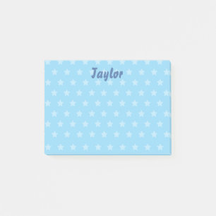 Schöne blaue Sterne Post-it Klebezettel