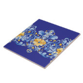 Schöne blaue und gelbe Azulejos  Fliese (Seite)