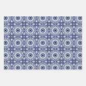 💗 Schöne blaue und gelbe Azulejos, Geschenkpapier Set (Vorderseite 2)