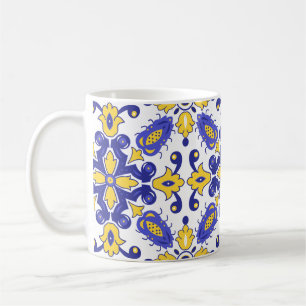 💙💛 Schöne blaue und gelbe Azulejos  Kaffeetasse