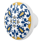 💙 💛 Schöne, blaue und gelbe Azulejos, Keramikknauf (Rechts)