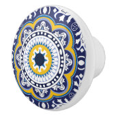 😍 Schöne blaue und gelbe Azulejos, Keramikknauf (Rechts)