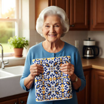 💙 💛 Schöne blaue und gelbe Azulejos,   Küche