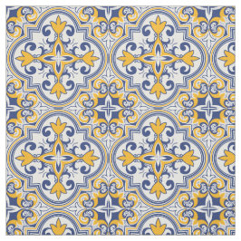 💙 💛 Schöne blaue und gelbe Azulejos Stoff