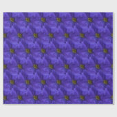 Schöne blaue violette Petunie-halbes Geschenkpapier (Flach)