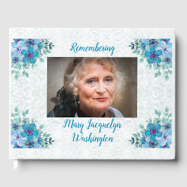 Schöne blaue Violetten "Do Not Stand"-Gedenkstätte Gästebuch