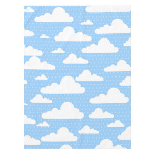 Schöne blaue Wolken Tischdecke