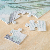 Schöne blauhaarige Meerjungfrau Puzzle (Seite)