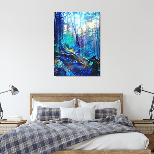 Schöne blauwaldbedeckte Leinwand (Insitu (Schlafzimmer))