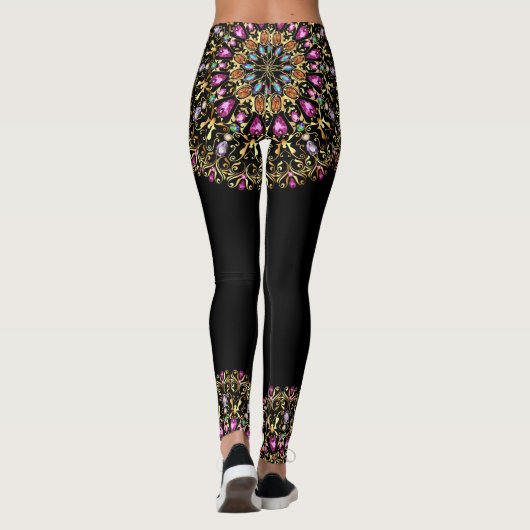 Schöne Bling Pop Mode Leggings (Rückseite)