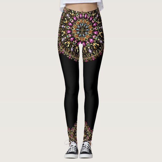Schöne Bling Pop Mode Leggings (Vorderseite)