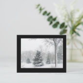 Schöne Blizzard Postkarte - individuell angepasst (Stehend Vorderseite)