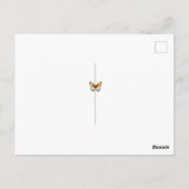 Schöne Blonde Fairy glühende Wings Fireflies Postkarte (Rückseite)