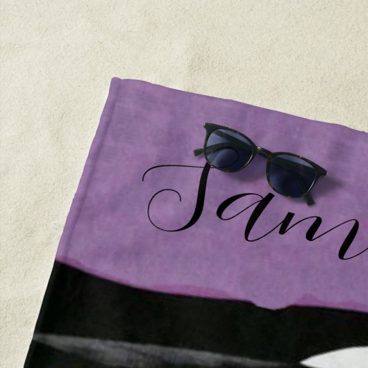 Schöne Blonde Lady (Personalize) Strandtuch (Beispiel)