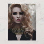 Schöne Blonde Postkarte (Vorderseite)