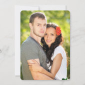 Schöne Blooms Foto Save the Date Karte (Rückseite)