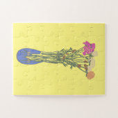 Schöne Blooms Original Blume Illustration Puzzle (Horizontal)